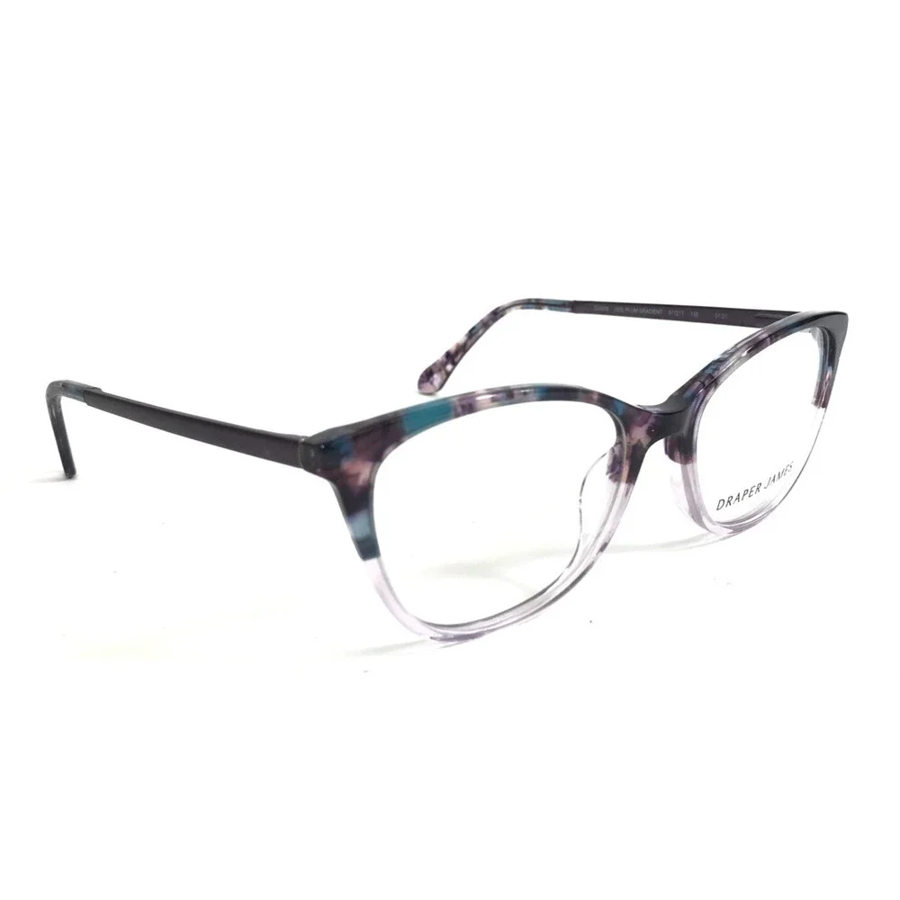 Draper James Eyeglasses Frames DJ5008 505 PLUM GRADIENT Blue Cat Eye 51-17-135